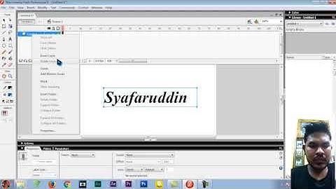 MEMBUAT ANIMASI TULISAN MENGGUNAKAN MACROMEDIA FLASH 8