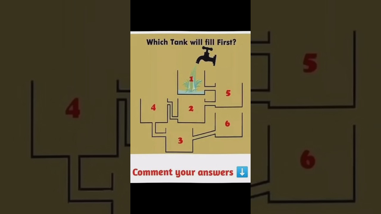 Which tank will fill first. 💦 