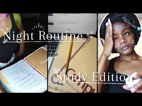 College Night Routine| Study Edition📓