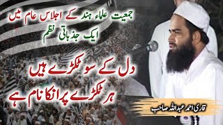 Nazam | Qari Ahmad Abdullah sb | Dil ke Sau Tukde hain قاری احمد عبداللہ Program Jamiat Ulama e hind