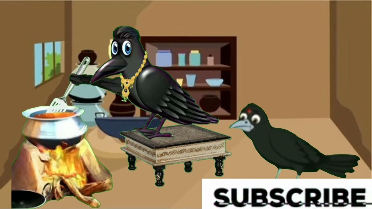 crow nay bnai khichdi |crow cooking recipe| funny cartoon
