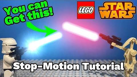How to Make Blaster Effects in LEGO Stop Motion (LEGO Star Wars Stop-Motion Tutorial)