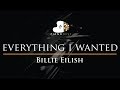 Billie eilish  everything i wanted  piano karaoke instrumental cover with lyrics