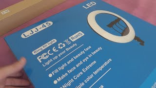 Light Your Beauty 18' LJJ-45 LED Ring Fill Light Unboxing and