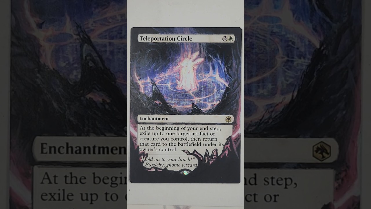 Teleportation Circle Extended Art MTG Alter - YouTube