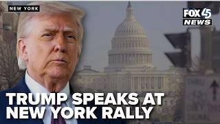 President Trump speaks at New York college