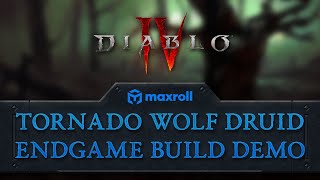 Wolf Tornado Druid T50 Nightmare Dungeon - Diablo 4