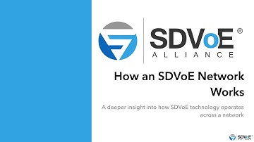 How an SDVoE Network Works