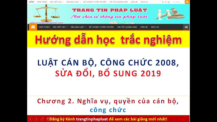 Hướng dẫn luật cán bộ công chức 2008