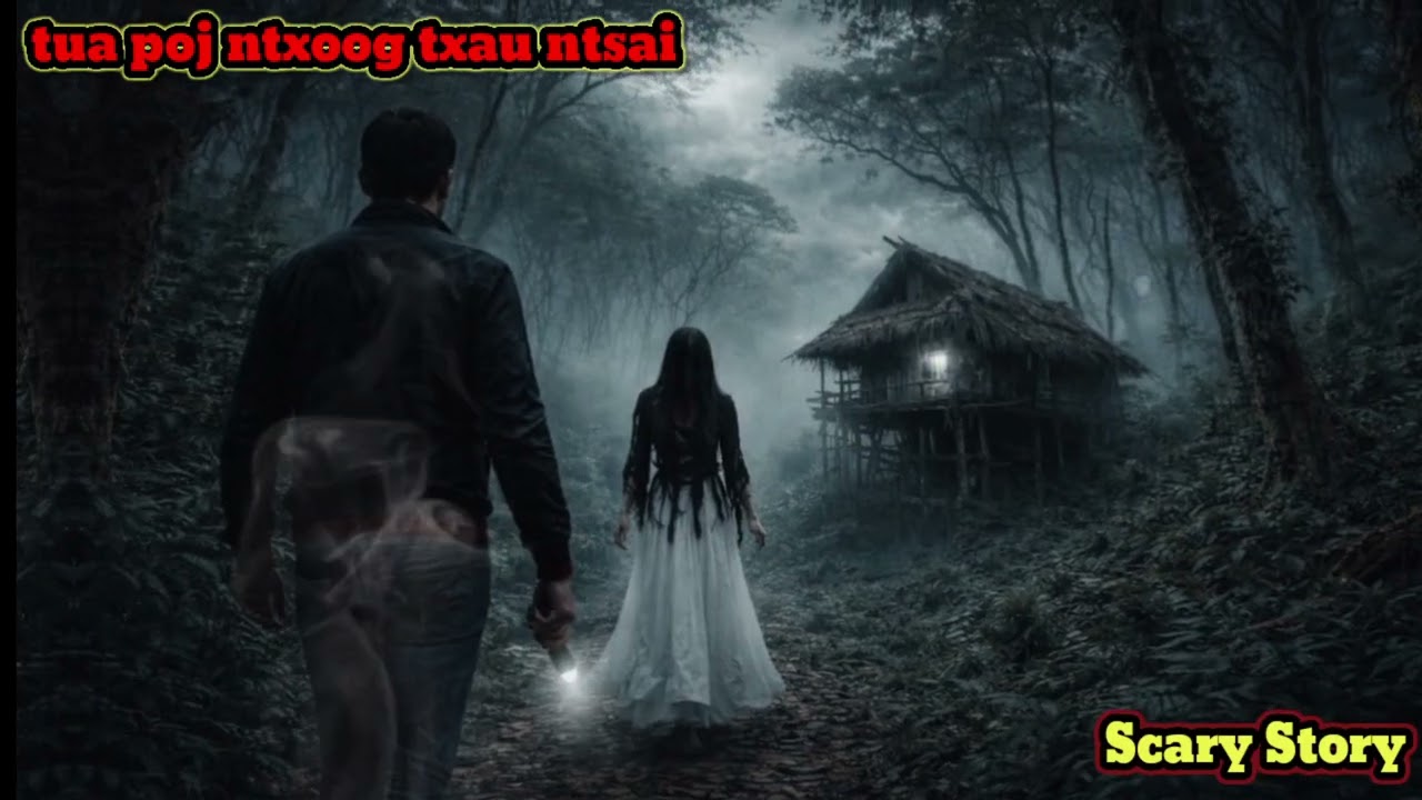 Tua poj ntxoog txau ntsai - Scary Story