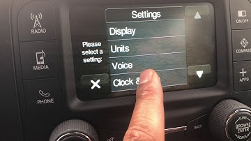 HOW TO SET CLOCK - JEEP RENEGADE - HOW TO