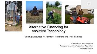 Alternative Financing for Assistive Technology