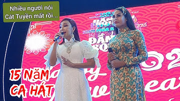 Ca sĩ Cát Tuyền người đẹp chuyển giới chia sẻ tâm sự với khán giả và DIVA Cát Thy tại Đầm Sen Square