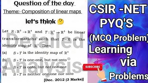 csir net linear algebra questions|Dec. 2012|csir net mathematics previous year question papers|viral