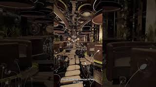 Luxury themed restaurant 3D space design and furniture customization production#interiordesign