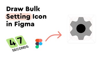 47 seconds to draw a Setting (Bulk) icon in Figma