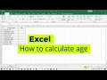 How to Calculate Age Using YEARFRAC() and INT() Functions: Excel Tutorial