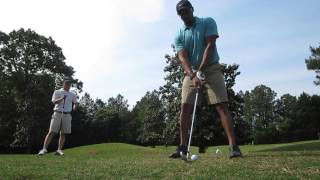 Teeing Off on No. 6 at Cotton Fields Golf Club