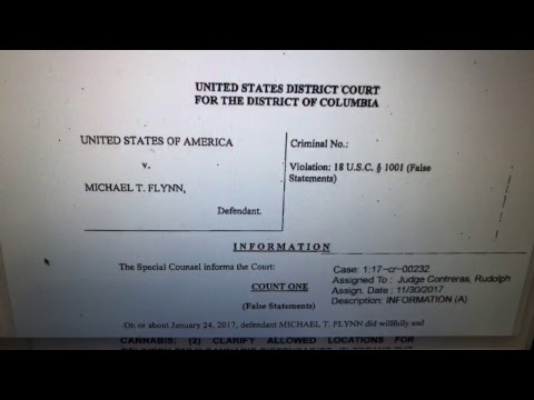 ‪Michael Flynn Indicted For False Statements In Russia Investigation by U.S.Special Counsel‬