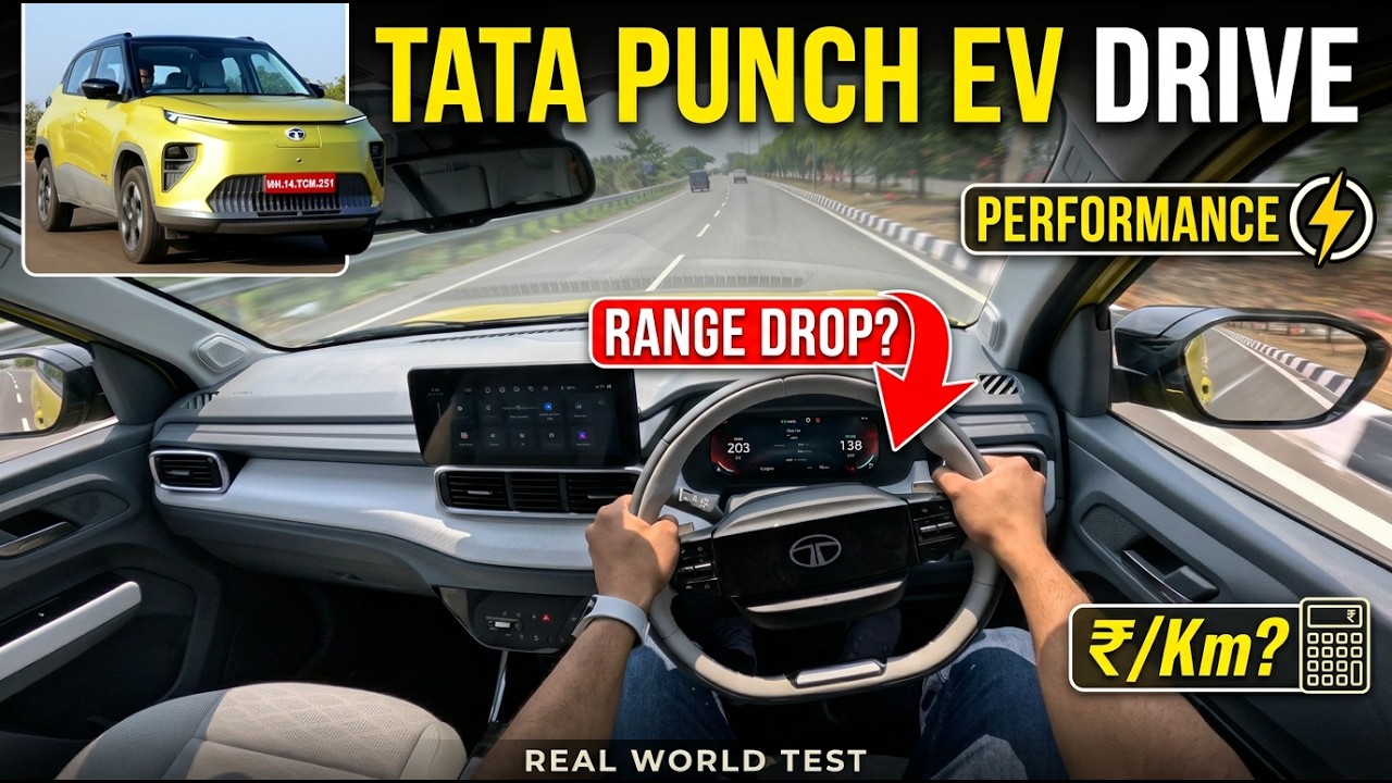 Обзор Tata Punch EV 2026 - 40 кВт⋅ч: производительность, запас хода, зарядка батареи и цена?