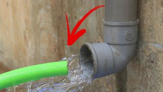 Most plumbers do not know how to install a water pipe in a large pipe.