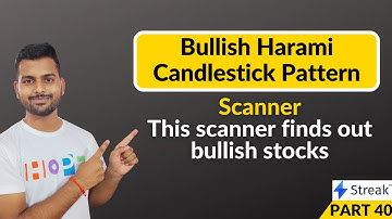 Bullish Harami Candlestick Pattern Scanner || Scanner on streak app