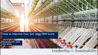 How to Improve Your SAC Higg FEM Score!