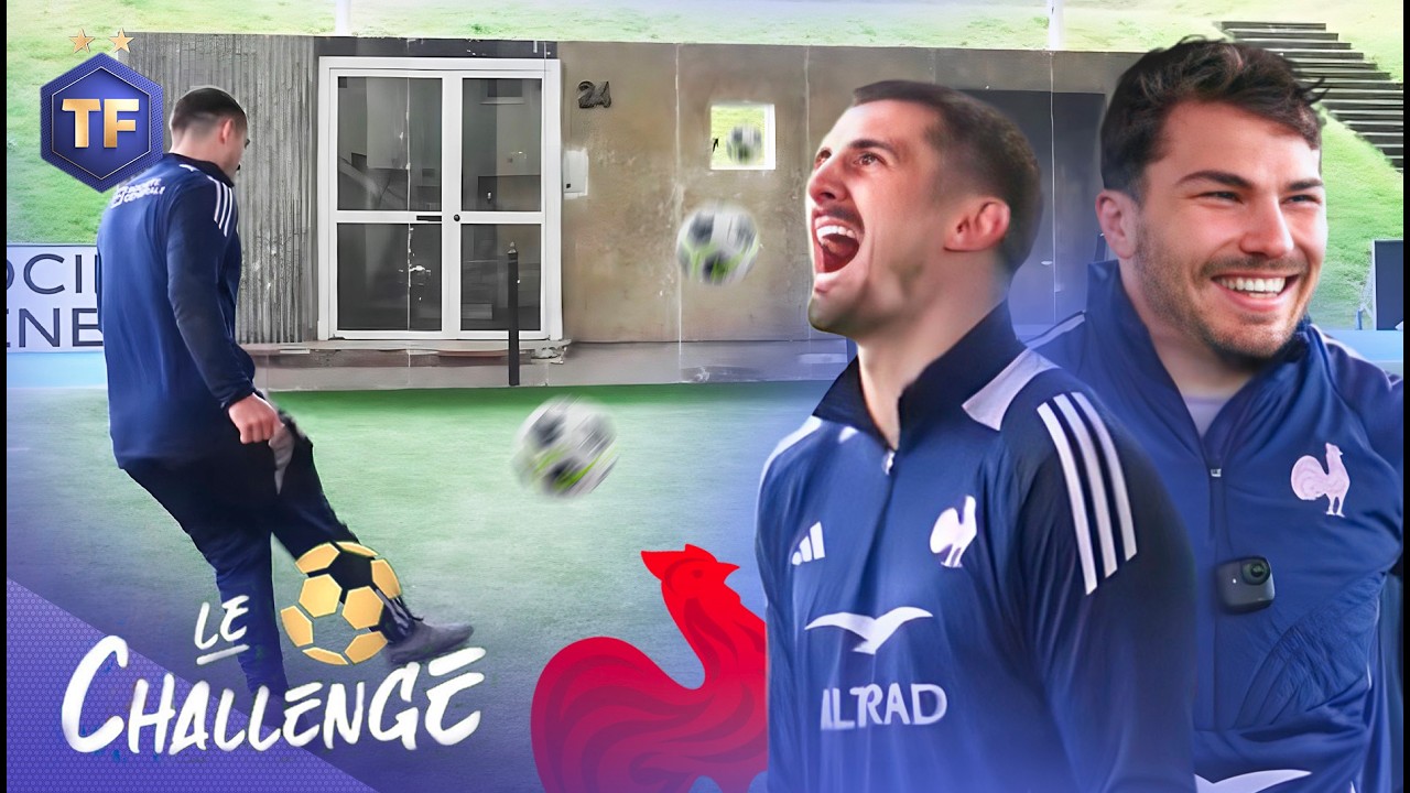 On a défié les meilleurs rugbymen français dans un challenge foot ! (Antoine Dupont, Thomas Ramos…)