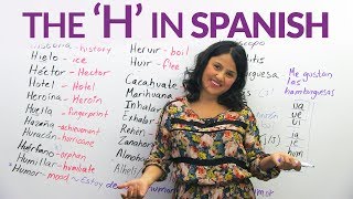The letter 'H' in Spanish
