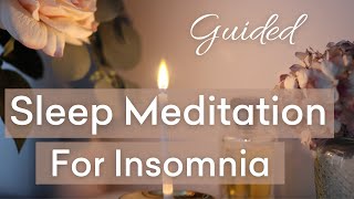 Guided sleep meditation for deep relaxation relieve stress manage anxiety, female voice