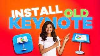 How To Install Previous Version Of Keynote