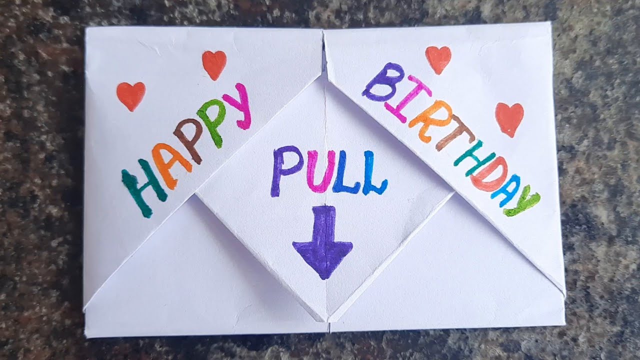 A4 Sheet Birthday Envelop | Birthday Greeting Ideas - YouTube