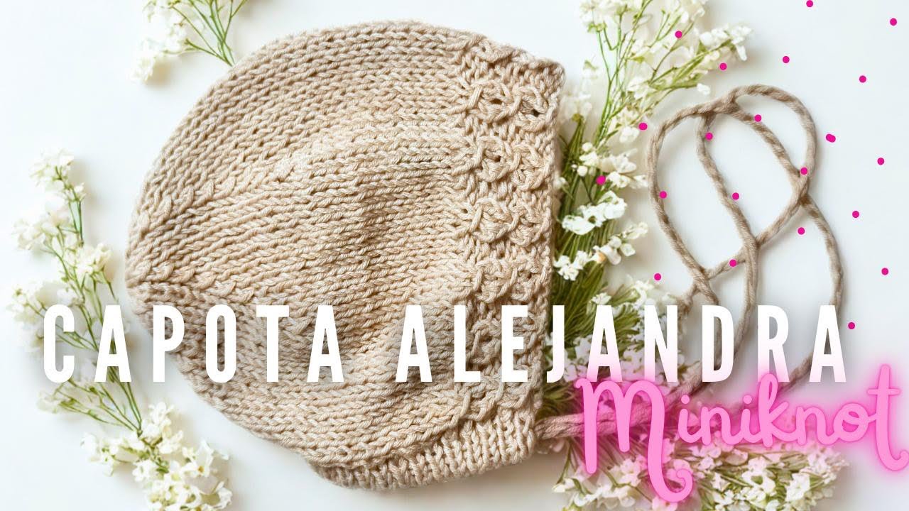 Capota de punto🧶 Tutorial Completo Paso a Paso Para Principiantes con 1 ovillo | Punto Ojo de Perdiz