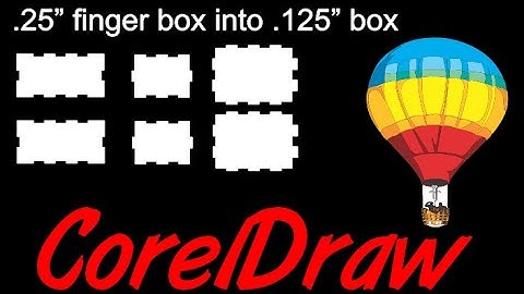 CorelDraw Tips & Tricks Change a Finger Joint Box from Thickness of the wood