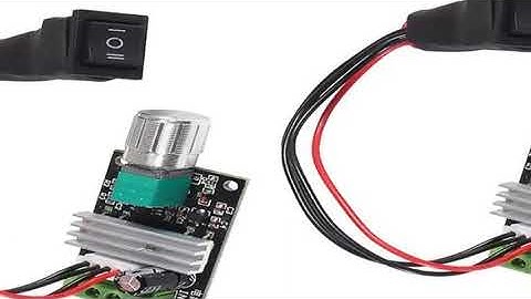 2 Pack 6V 12V 24V 28V 3A 80W 1203BB DC Motor Speed Controller PWM Speed Adjustable Reversible Motor