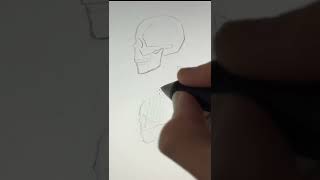 Quick skull drawing tutorial | profile view Quick skull drawing tutorial | profile view