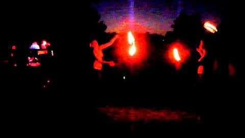 Fire spinning to Donna The Buffalo