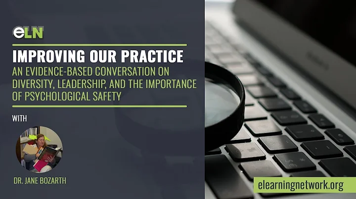 Improving our practice, with Dr Jane Bozarth