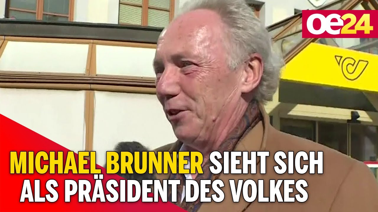 BP-Wahl: Michael Brunner sieht sich als Präsident des Volkes - YouTube
