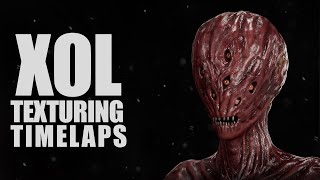 How I Texture This  3D Alien character : A timelaps Tutorial"|substance painter | SKILLSMINATI