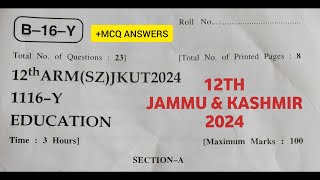jkbose 12th education paper 2024 | 😱 | soft zone | y series screenshot 1