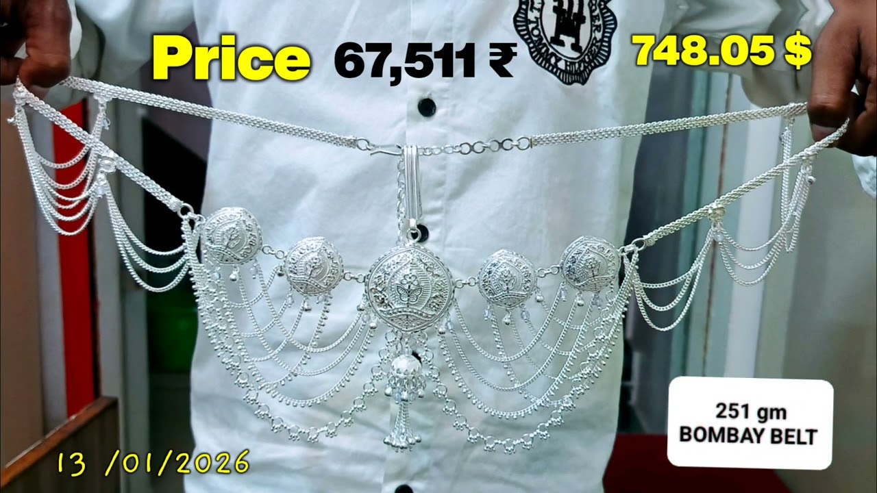 Silver Waist Chain Designs | 925 Sterling Silver Belly Chain | Chandi Ki Kamarband Latest