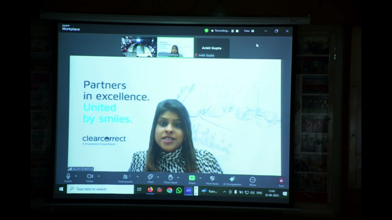 Webinar Orthodontics at ITS Dental College Murad Nagar Ghaziabad.