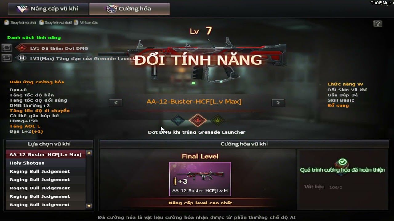 CrossFire VN : Nâng Cấp Thuộc Tính AA12-Buster