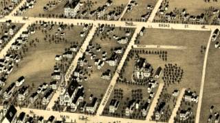 Plainville Connecticut 1878 Panoramic Bird's Eye View Map 7289