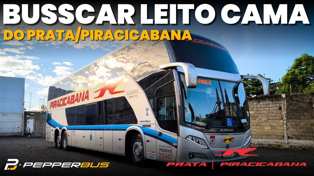 NOVOS ônibus LEITO CAMA do PRATA/PIRACICABANA! 
