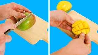 Timestamps: 00:47 how to cut and peel a mango 03:05 cool banana
peeling tricks 06:17 helpful gadget 08:18 keep groceries fresh
----------------...