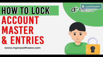 How to Lock Account Master & Entries In One Plus ERP (Hindi)