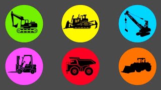 Heavy Equipment: Excavator, Bulldozer, Rigid Dump Truck, Forklift, Crawler Crane, Wheel Loader!