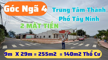 Bán Đất Góc Ngã Tư - 2 Mặt Tiền Đường Nhựa Rộng 10m Nền Đất Cao Đẹp Có Thổ Cư | Đất Tây Ninh 1411N